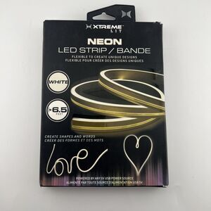 XTREME Flexible White Neon LED Light Strip 6.5 Feet